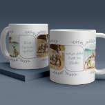 Dog Dad 3 Vertical Photo Loving Words Botanical Koffiemok<br><div class="desc">Foto mok cadeau voor een speciale hondenvader van de beste vriend van het man, of het is net zo makkelijk om je te personaliseren voor of van iemand anders. Het fotomalplaatje toont 3 van uw favoriete foto's in verticaal formaat met rond gemaakte hoeken. Met een liefdevolle tekst in een duidelijk,...</div>