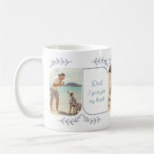 Dog Dad 3 Vertical Photo Loving Words Botanical Koffiemok (Links)