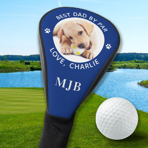 DOG DAD aangepaste foto gepersonaliseerde monogram Golfheadcover