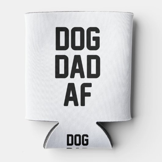 Dog Dad AF Blikjeskoeler (Voorkant)