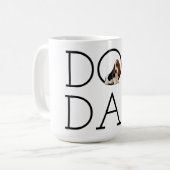 Dog Dad Basset Hound Koffiemok (Voorkant links)