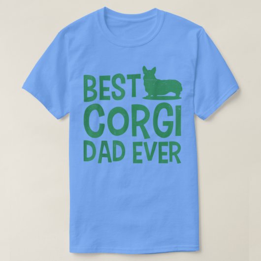 Dog Dad Best Corgi Dad Ever T-shirt (Design voorkant)