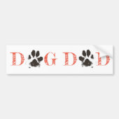 "Dog Dad" bumper sticker (Voorkant)