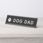 Dog Dad Bureau Naambordje (Voorkant)