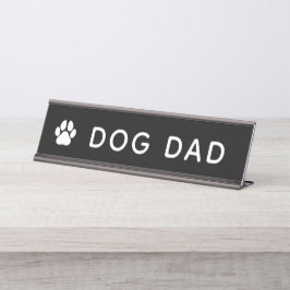 Dog Dad Bureau Naambordje