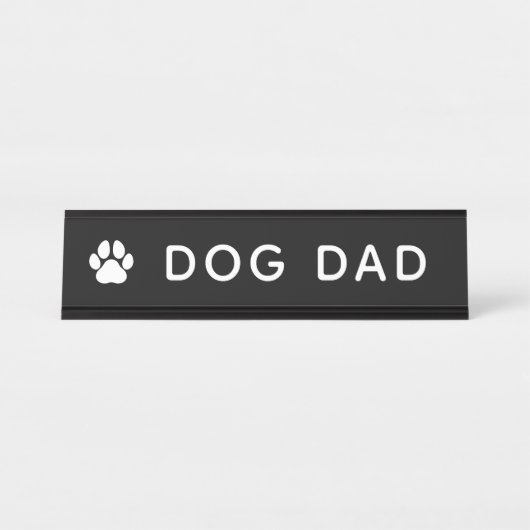 Dog Dad Bureau Naambordje (Voorkant)