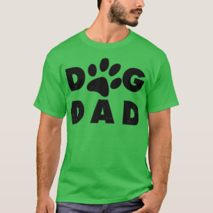 Dog Dad classic design paw gift T-shirt