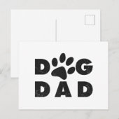 Dog Dad classic Feestdagenkaart (Voorkant / Achterkant)
