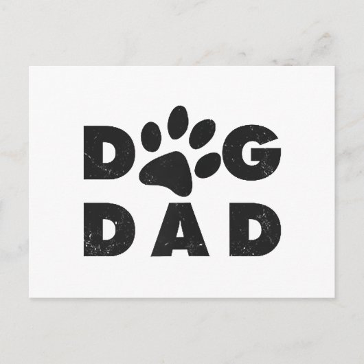 Dog Dad classic Feestdagenkaart (Voorkant)