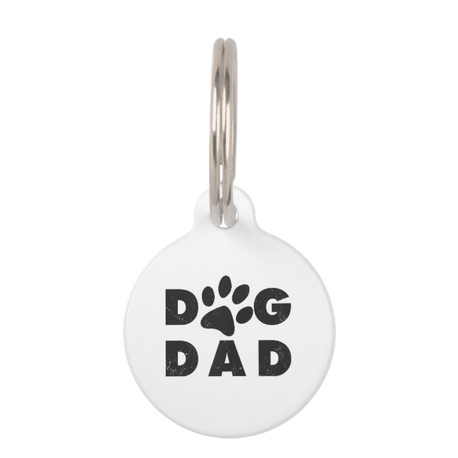 Dog Dad classic Huisdierpenning (Voorkant)