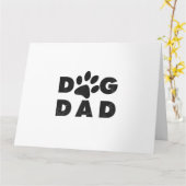 Dog Dad classic Kaart (Gele Bloem)