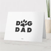Dog Dad classic Kaart (Achterkant)