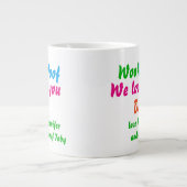 Dog Dad Cool Woof Woof I Love You Pap Namen Grote Koffiekop (Voorkant)