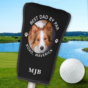 Dog Dad Custom Foto Gepersonaliseerde Monogram Put Golfheadcover