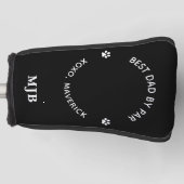 Dog Dad Custom Foto Gepersonaliseerde Monogram Put Golfheadcover (Voorkant)