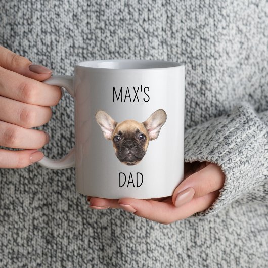 Dog Dad Custom Gezichtsnaam Vaderdag Verjaardag Mok