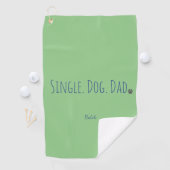 Dog Dad Custom Green Sjabloon Golfhanddoek (Insitu)