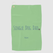 Dog Dad Custom Green Sjabloon Golfhanddoek (Voorkant)