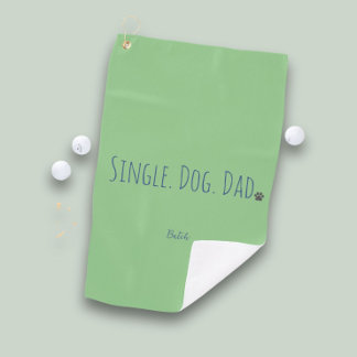 Dog Dad Custom Green Sjabloon Golfhanddoek