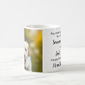 Dog Dad Custom Pet Foto Vaderdag Koffie Mok (Center)