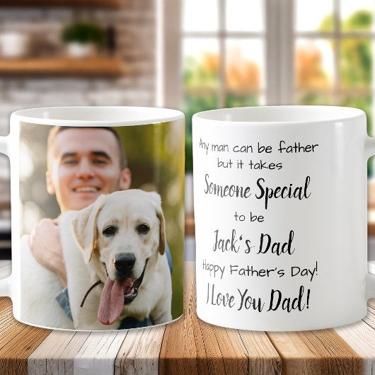 Dog Dad Custom Pet Foto Vaderdag Koffie Mok