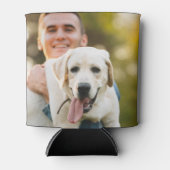 Dog Dad Custom Pet Photo Vaderdag Blikjeskoeler (Voorkant)