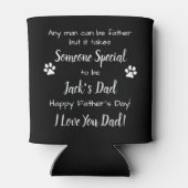 Dog Dad Custom Pet Photo Vaderdag Blikjeskoeler (Achterkant)