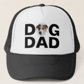 Dog Dad, Custom Photo Dad Gift Trucker Hat Pet (Voorkant)