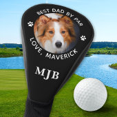 Dog Dad Custom Photo Modern gepersonaliseerd monog Golfheadcover