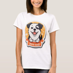 Dog Dad / Dog Mom - Minimal Paw Print T-shirt