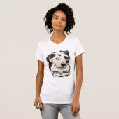 Dog Dad / Dog Mom - Minimal Paw Print T-shirt (Voorkant volledig)