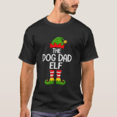 Dog Dad Elf Xmas Matching Family Elf Squad Christm T-shirt (Voorkant)