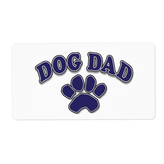 Dog Dad Etiket (Voorkant)