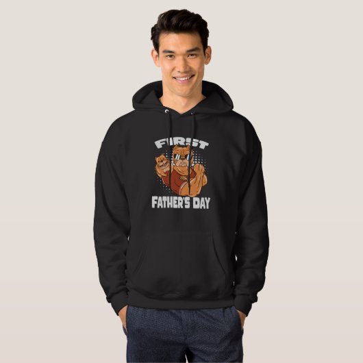 Dog Dad First Father s Day Hoodie (Voorkant volledig)