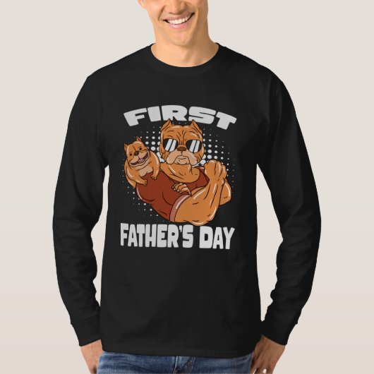 Dog Dad First Father s Day T-shirt (Voorkant)