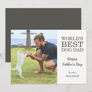 Dog Dad   Foto Vaderdag Kaart