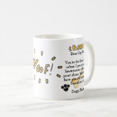 Dog Dad Funny Cute Mok Personalized Giften for Men (Voorkant rechts)