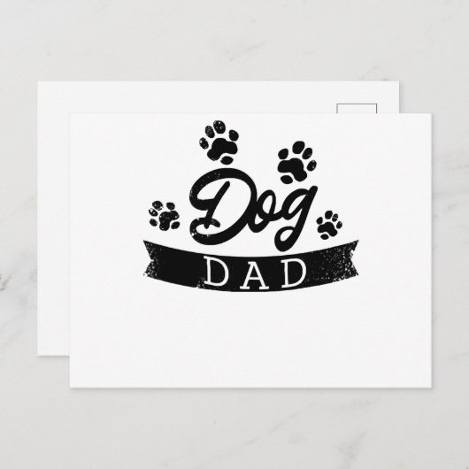 Dog Dad Funny Design - Gift idea voor honden eigen Briefkaart (Voorkant / Achterkant)