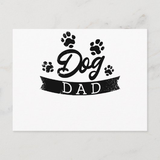 Dog Dad Funny Design - Gift idea voor honden eigen Briefkaart (Voorkant)