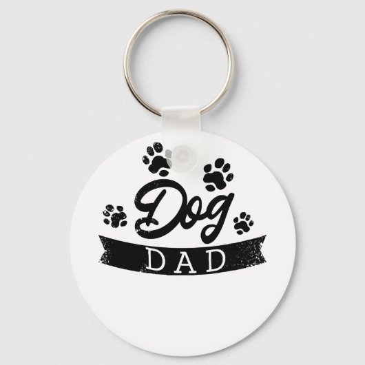 Dog Dad Funny Design - Gift idea voor honden eigen Sleutelhanger (Voorkant)