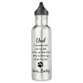 Dog Dad Funny Vaderdag Joke - Humor Dog Dad Waterfles (Rechts)
