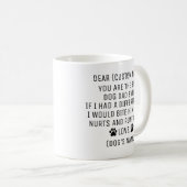 Dog Dad Gift, Fathers Day Dog Dad Gift; Koffiemok (Voorkant rechts)