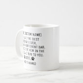 Dog Dad Gift, Fathers Day Dog Dad Gift; Koffiemok (Voorkant links)