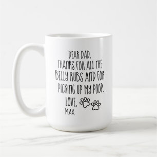 Dog Dad Gift, Fathers Day, Dog Dad, Personalized Koffiemok