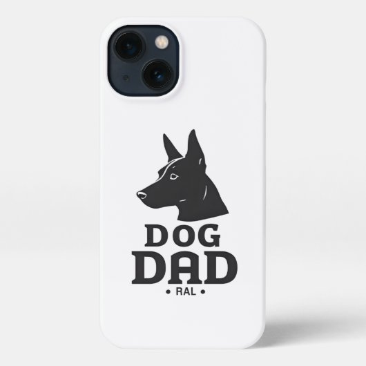 Dog Dad Gifts for Him – Funny & Custom Gea iPhone Hoesje (Achterkant)