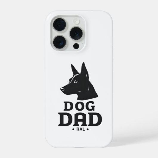 Dog Dad Gifts for Him – Funny & Custom Gea iPhone Hoesje (Achterkant)