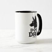 Dog Dad Gifts for Him – Funny & Custom Gea Mok (Voorkant rechts)