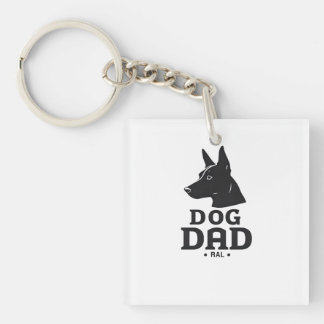 Dog Dad Gifts for Him – Funny & Custom Gea Sleutelhanger