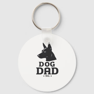 Dog Dad Gifts for Him – Funny & Custom Gea Sleutelhanger