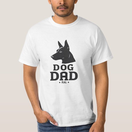 Dog Dad Gifts for Him – Funny & Custom Gea T-shirt (Voorkant)